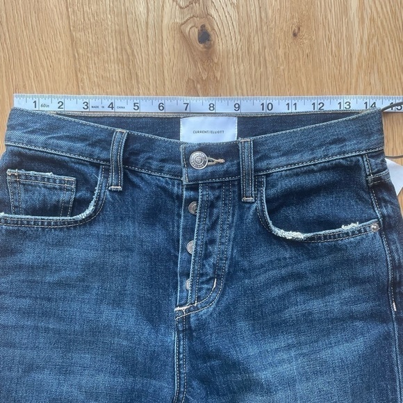 NWT Current/Elliott The Exposed Fly Vintage Cropped Slim Jeans - 26 - Picture 14 of 16